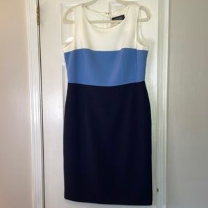 NWT Black Label by Evan Picone Suit Separate Colorblock Dress